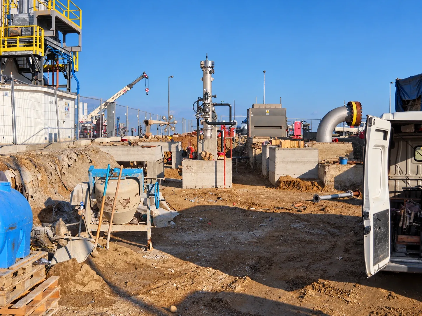 Ampliamento della centrale di decompressione di Messina — cantiere di Messina