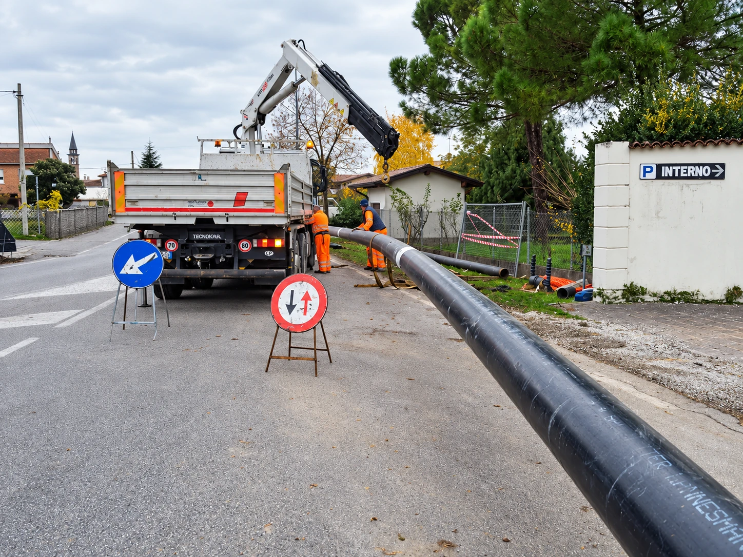 Manutenzione della rete gas di Pordenone — cantiere di Pordenone